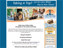 Tablet Screenshot of crittercare.net